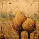 Sérénité 3 - Techniques mixtes sur toile - 31 x 26 cm