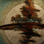 Harvest Moon - Techniques mixtes sur toile - 91 x 122 cm